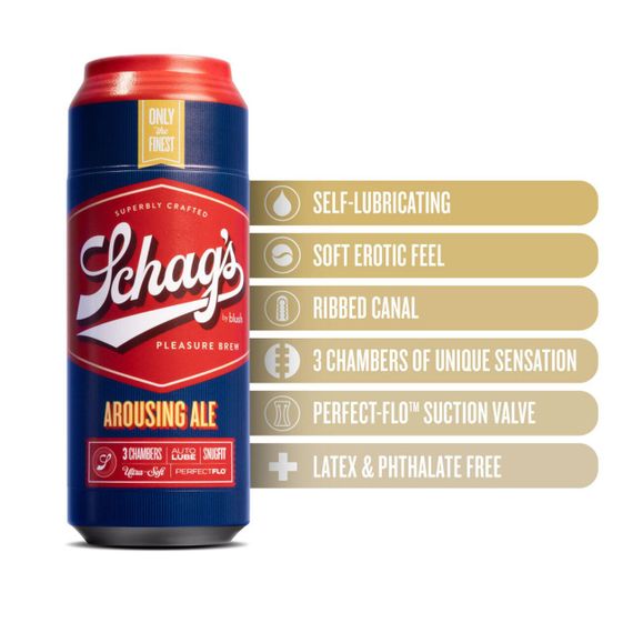 Мастурбатор – банка пива Blush Schag's Arousing Ale Masturbator – Frosted, самозмащуваний, вакуум | Зображення 2