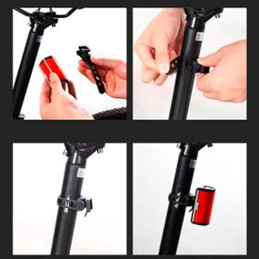 Велофонарь аккумуляторный закругленный под сидение WQB-514-COB Черный