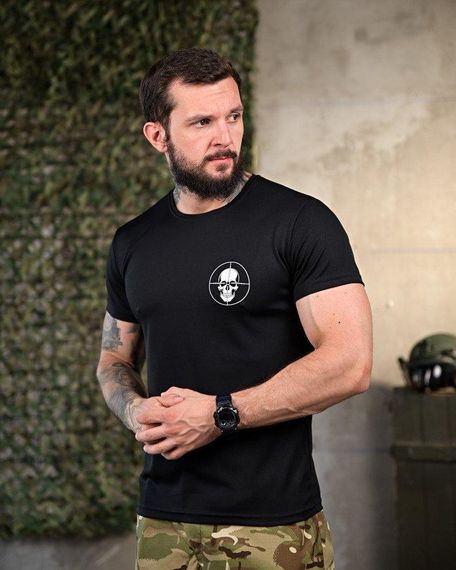 Тактическая потоотводящая футболка One Shot black ПП4655 | Зображення 2