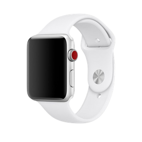 Спортивний ремінець кольору «м'який білий» для Apple Watch 38/40 мм