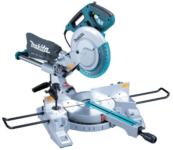 Пила торцовочная с протяжкой cетевая Makita LS1018LN (260 мм, 91 мм, 1430 Вт, 20.6 кг) | Зображення 1