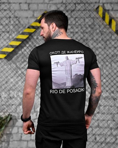 Тактическая потоотводящая футболка  Posadka black  ДЛ7236 | Зображення 3
