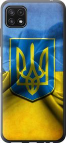 Чехол на Samsung Galaxy A22 5G A226B Флаг и герб Украины 1 "375u-2581-17620"