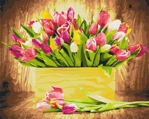 Картина за номерами "Празникові тюльпани" BS5666 40х50