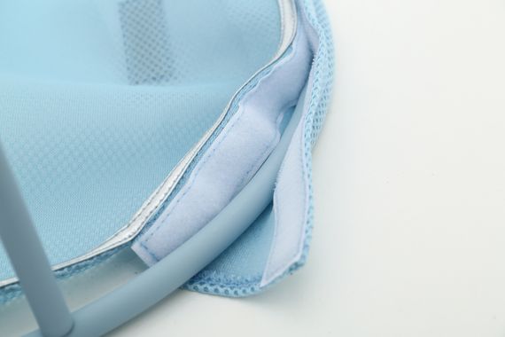 Складаний лежак для домашніх тварин MISOKO Pet bed round, 45x45x22 cm, light blue | Зображення 3
