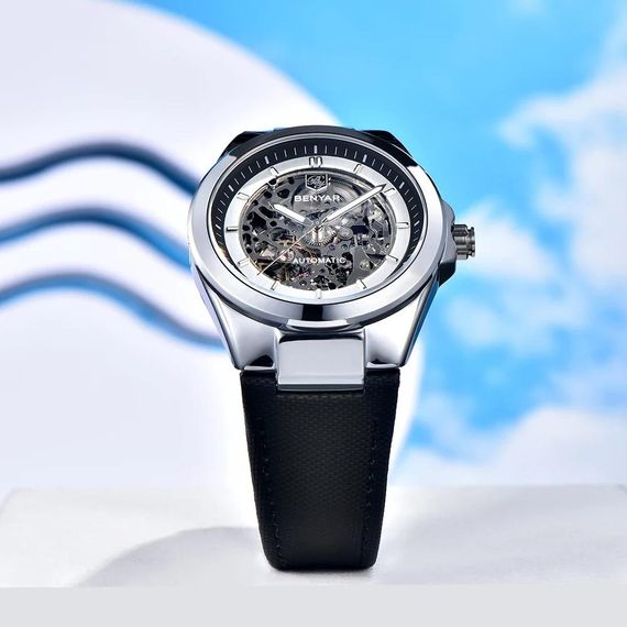 Чоловічий годинник Benyar BY-5207 Black-Silver-White | Зображення 4
