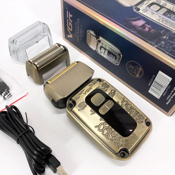 Електробритва VGR V-337 шейвер для вологого та сухого гоління, бритва для бороди, тример механічний | Зображення 1