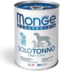 Корм Monge Monoprotein Dog Solo Tonno вологий з тунцем для дорослих собак 400 гр