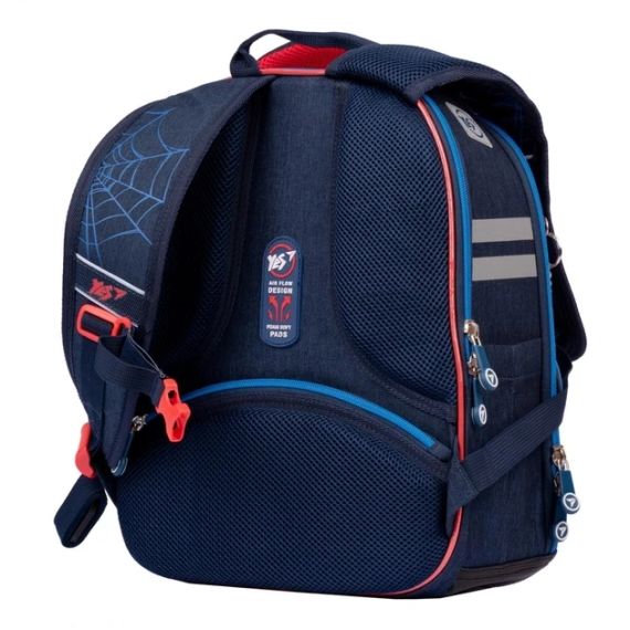 Рюкзак шкільний каркасний YES H-100 Marvel Spiderman 35х28х15 см синій (552139) | Зображення 2