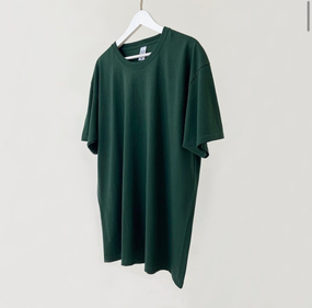 Мужская футболка классическая с коротким рукавом OW0001 цвет темно-зеленый размер S