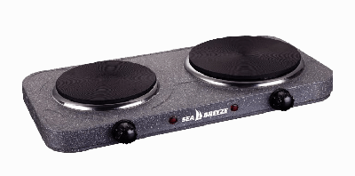 Плита двухконфорочная электрическая кухонная Sea Breeze SB-065 настольная переносная электроплита дисковая