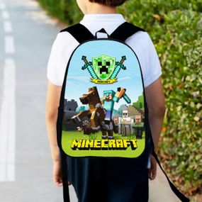Рюкзак дитячий майнкрафт "Minecraft" 34х27см, міський ранець для хлопчика з принтом (00311)