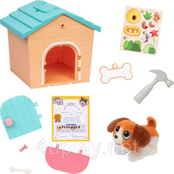 Іграшка Moose Little Live Pets Будиночок із плюшевим собачкою | Зображення 2