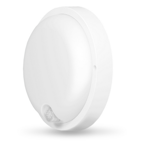 LED Світильник 12W 5000К IP54 круглий білий з датчиком ІК Videx | Зображення 1