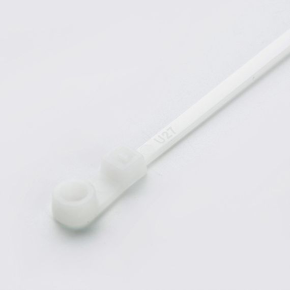 Стяжка кабельна з кріпленням 5x200 біла (пач 100 шт.) APRO CTRM-W52001 | Зображення 3