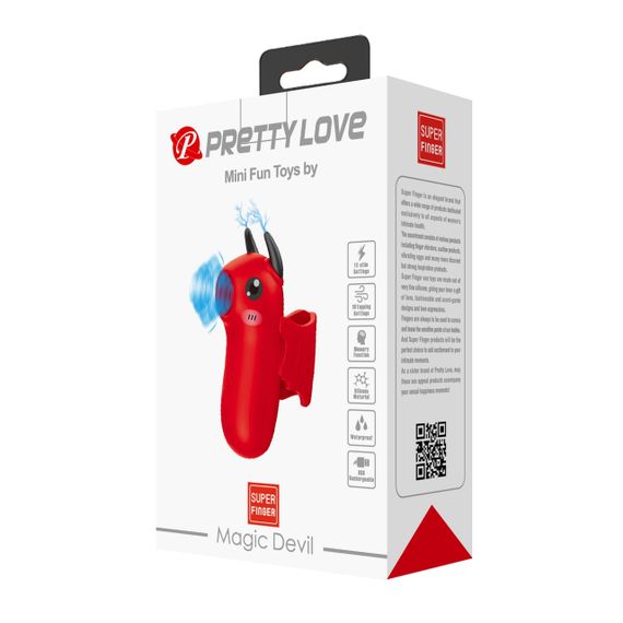 Вібростимулятор PRETTY LOVE MAGIC DEVIL, 10 thrusting settings 1 electric shock function Sex Aura | Зображення 1