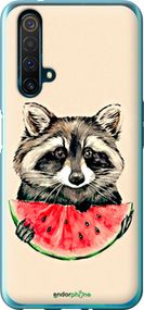Чохол на Realme X50 Єнотик з кавуном "4605u-1894-2448"