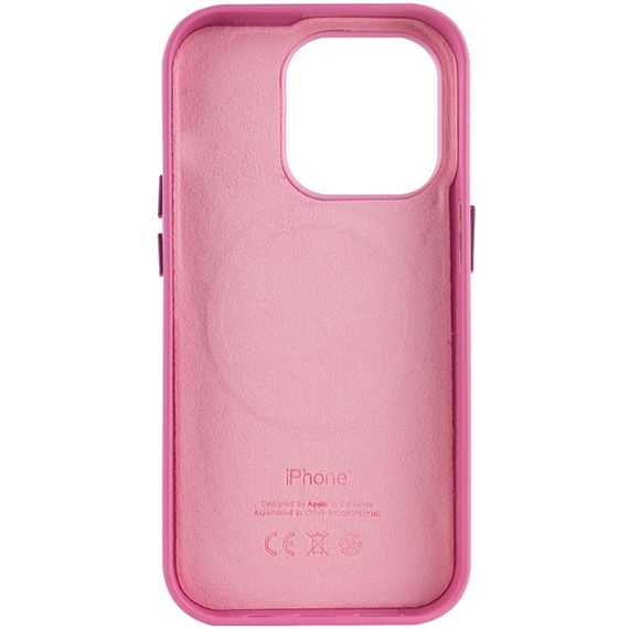 Кожаный чехол Leather Case (AA Plus) with MagSafe для Apple iPhone 13 Pro (6.1") Pollen | Зображення 1