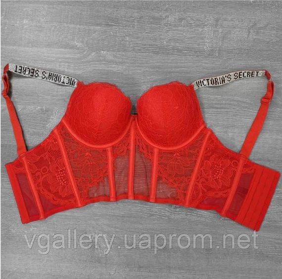 Жіночий мереживний корсет Victoria`s Secret зі стразами, Корсет Вікторія Сикрет Стрази, Корсет жіночий | Зображення 4