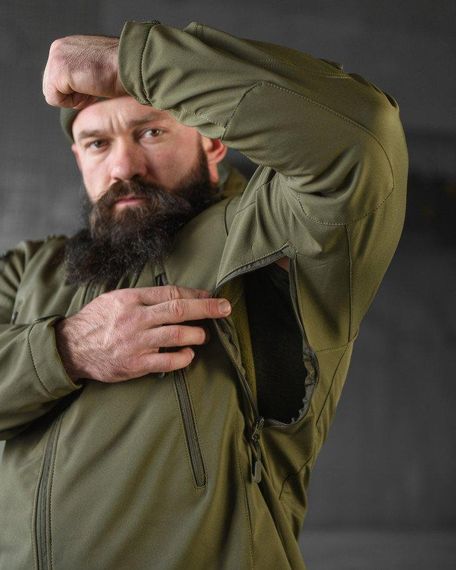 Тактичний костюм софтшов softshell олива ВТ7949 | Зображення 7