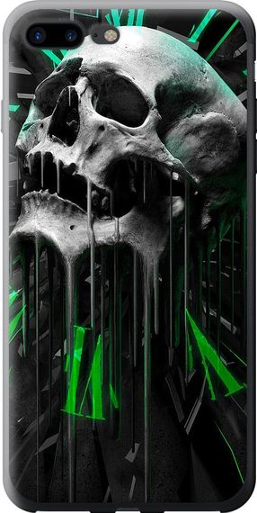 Чехол на iPhone 8 Plus Череп-часы "4100u-1032-17620"