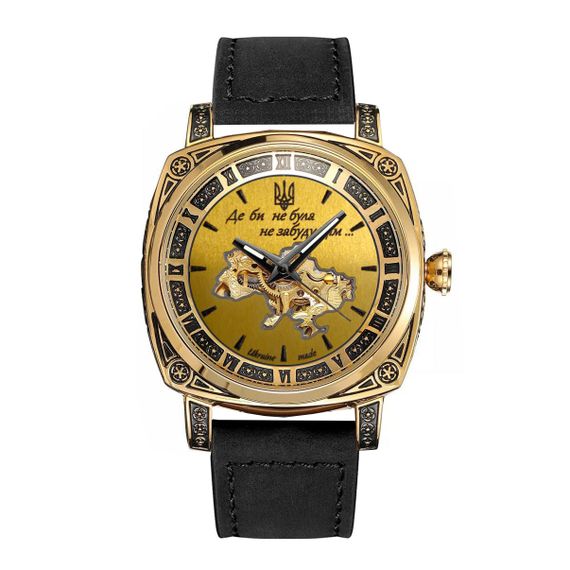 Жіночий годинник Awarder 021 Де би не була Gold-Gold-Black