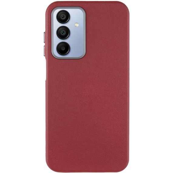 Кожаный чехол Leather Case Metal Buttons для Samsung Galaxy A25 5G Red | Зображення 1
