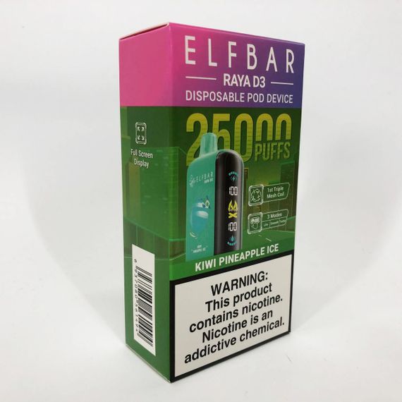 Elf Bar Raya D3 25000 смак Ківі Ананас (Kiwi Pineapple) | Зображення 3