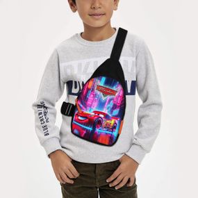 Сумка через плече дитяча Тачки Блискавка МакКвін 29х17 см сумка слінг для хлопчика (02221)