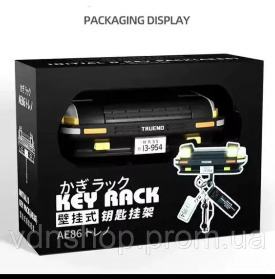 Настенный держатель для ключей Toyota AE86 Trueno с подсветкой фар | Зображення 1