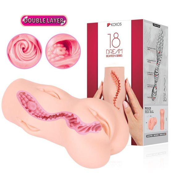 Мастурбатор Kokos Dream Double Layer Sex Aura | Зображення 6