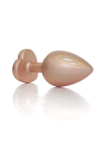 Анальна пробка - Jewellery Pearl Gold Heart Plug Clear L | Зображення 2