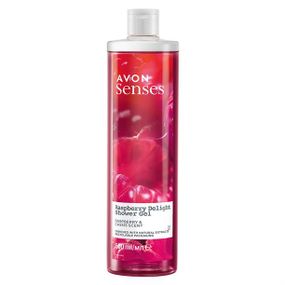 Зволожувальний гель для душу Avon Senses «Малинове задоволення» з малиной та чорною смородиною 500 мл