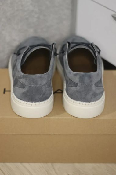 Удобные мужские серые топсайдеры 43 размер | Зображення 1