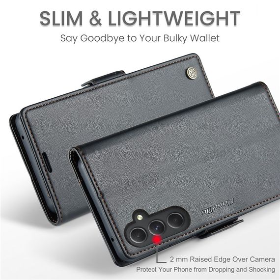 Шкіряний чохол-книжка Retro Case для Samsung Galaxy A54 колір Чорний | Зображення 4