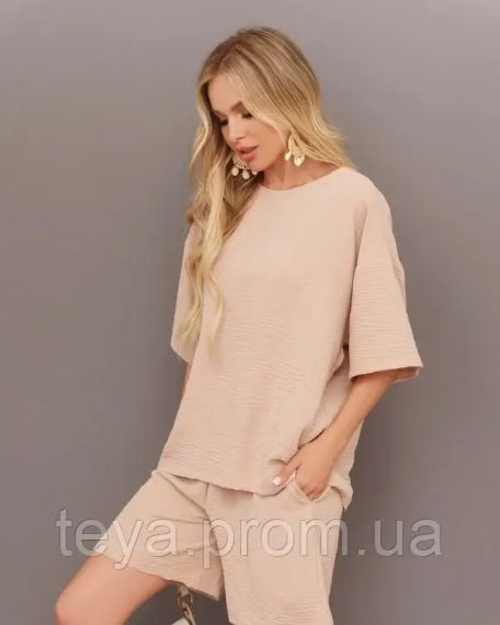 Костюм колір бежевий розміри 3XL, XL, M FI_003557 | Зображення 1