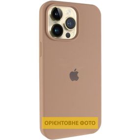 Чехол Silicone Case (AA) Logo with MagSafe для Apple iPhone 17 Pro Max (6.9") Бежевый / Desert Gold
