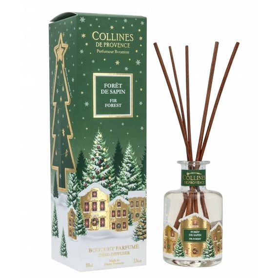 Аромадифузор з паличками "Ялиновий ліс" (Новорічний), Collines de Provence, 100 мл