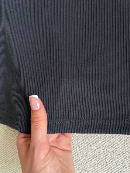 Жіноча сукня-майка в рубчик сіра  700001524 розмір 4XL/5XL | Зображення 5