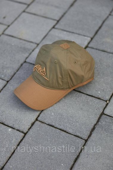 Бейсболка Helikon-Tex Logo Cap – PolyCotton Ripstop Adaptive Green/Coyote | Зображення 1