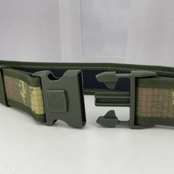 Ремінь тактичний чоловічий регульований 6724 128х4,7 см оливковий | Зображення 2