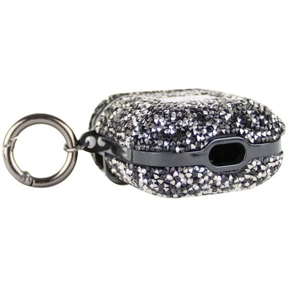 TPU чехол Bling World Rock Diamond для наушников AirPods 1/2 Черный | Зображення 4