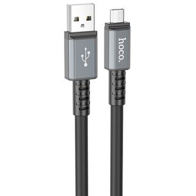 Дата кабель Hoco X85 Strength USB to MicroUSB (1m) Black