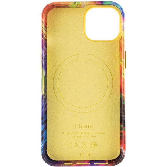 Кожаный чехол Colour Splash для Apple iPhone 12 Pro / 12 (6.1") Искусственная кожа, Orange / Red | Зображення 3