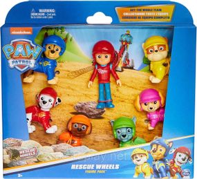Paw Patrol Rescue Wheels Игровой набор фигурок Отважная команда серии Мега колеса Щенячий патруль Оригинал