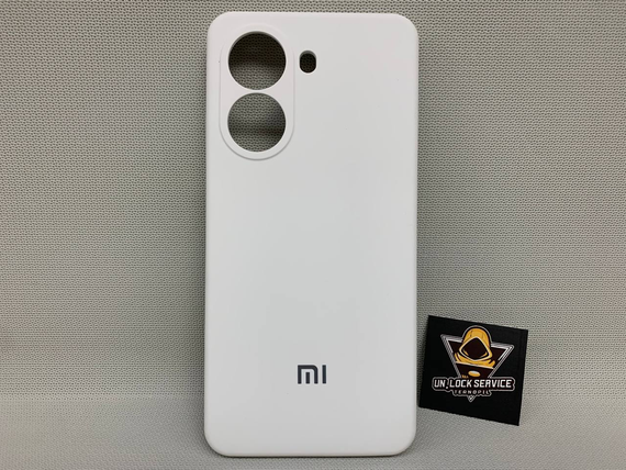 Чохол з логотипом Poco X7 Pro | Протиударний | Soft Touch | Білий