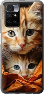 Чохол на Xiaomi Redmi 10 Котики 2 з пластику FCh_008365