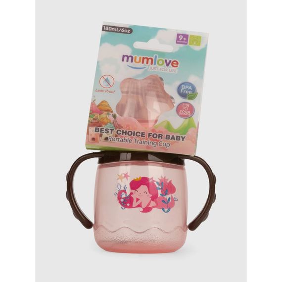Поїльник з силіконовим носиком MGZ-0314(Pink) 180 мл | Зображення 1