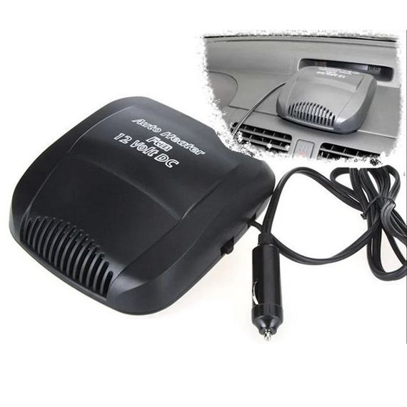 Тепловентилятори 12, Автомобільний обігрівач живлення від прикурювача, Обігрівач для салону машини 12в EP-71