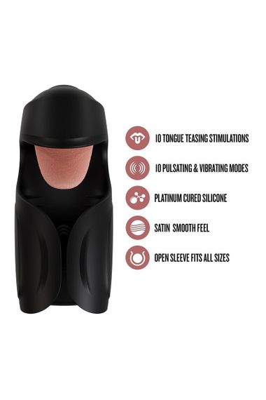 Мастурбатор Blush M for Men з вібрацією, 14.6 см Sex Aura | Зображення 4